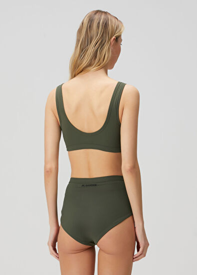 Jil Sander Haki Bikini Üstü - 4