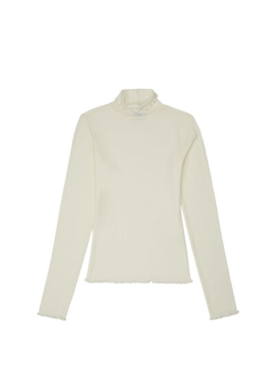 Beymen Club Ecru Basic Wool Sweater - 5