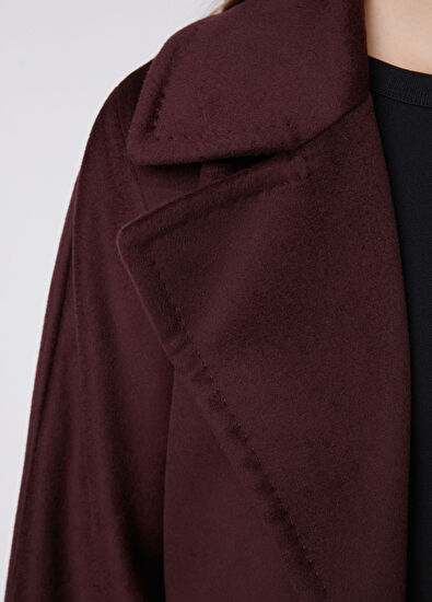Beymen Club Plum Wool Coat - 6