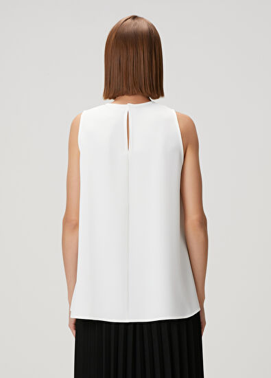 Beymen Club Beyaz Bol Kesim Bluz - 4