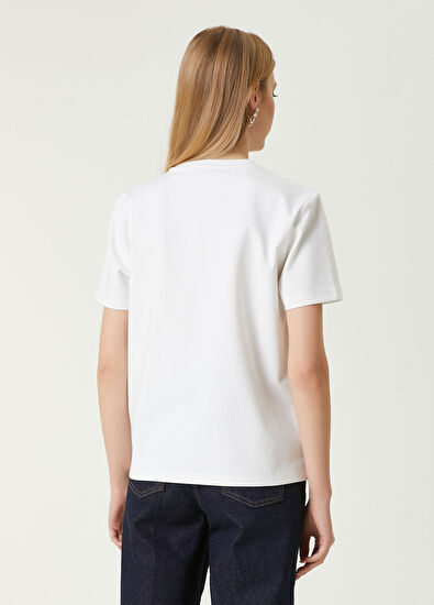 Beymen Club Beyaz Hotfix Logolu T-shirt - 6