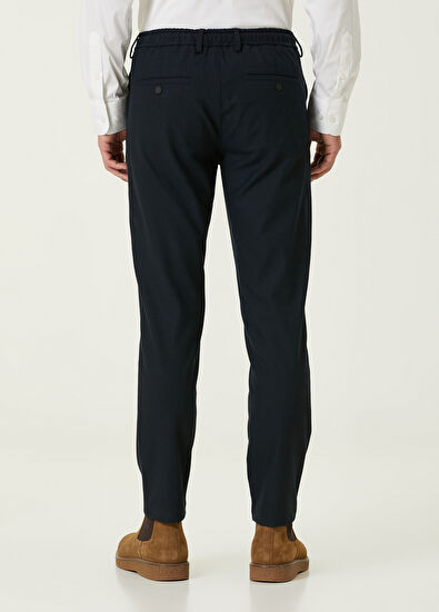 Beymen Club Navy Blue Belted Chino Trousers - 3