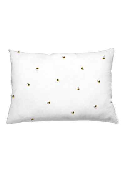 Casadora Baby Happy Bee Beyaz Pamuk Saten Çocuk Lastikli Çarşaf ve Yastık Kılıfı Seti 100 x 200 cm + 50 x 70 cm - 5