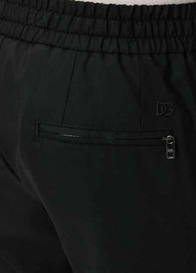Dolce&Gabbana Black Waist Corded Wool Trousers - 5