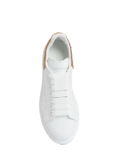 Alexander McQueen Oversized White Women's Leather Sneakers - 4