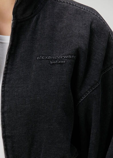 T by Alexander Wang Black Denim Jacket - 5