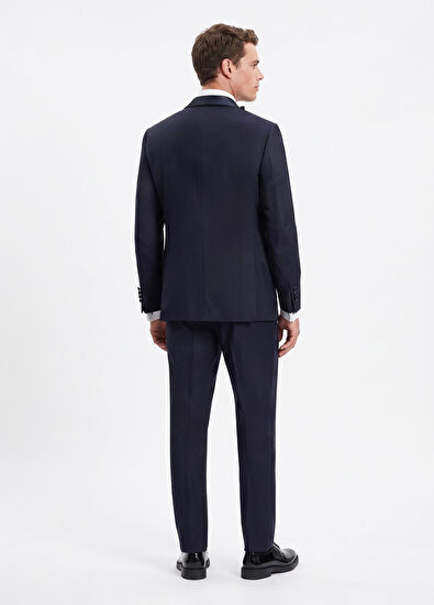 Beymen Club Dark Navy Blue Wool Tuxedo - 5