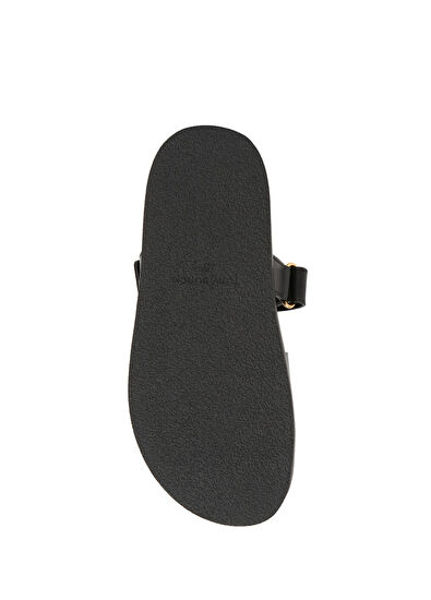 Siyah Kadın Deri Terlik - Görsel 6