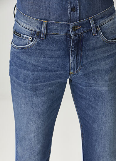 Lacivert Jean Pantolon - Görsel 6