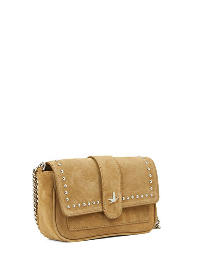 Beymen Club Mink Trok Women's Suede Crossbody Bag - 3