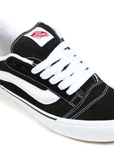 Vans Knu Skool Siyah Beyaz Kadın Deri Sneaker - 4