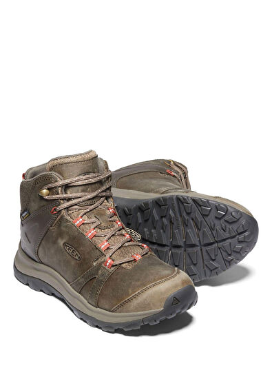 Keen Terradora II Leather Brindle Redwood Waterproof Women's Boots - 5