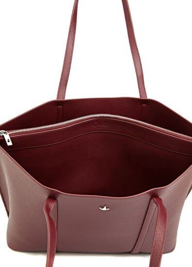 Beymen Club Picollo Burgundy Women's Shopping Bag - 5
