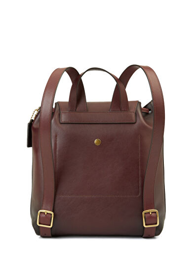 Coach Crosby Bordo Kadın Deri Sırt Çantası - 4