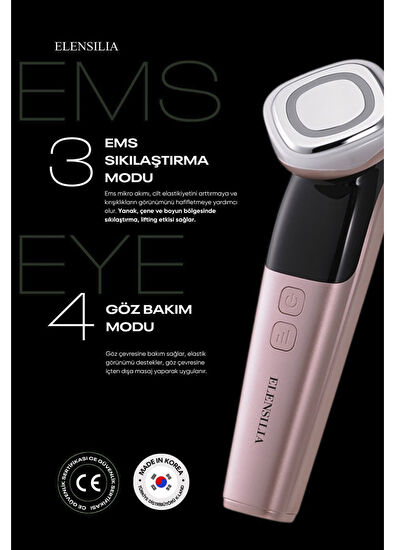 Elensilia  All In One Beauty Instrument 4 Modlu Kore Cam Cilt Bakım Cihazı  - 5