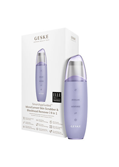 Geske MicroCurrent Skin Scrubber & Blackhead Remover Vibrating Microcurrent Purple Blackhead Removal Care Device - 7