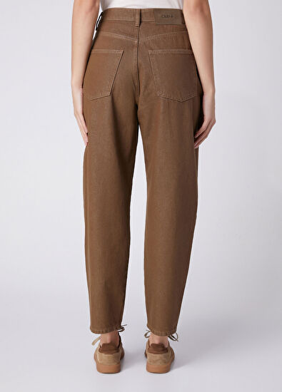 Beymen Club Tapered Fit Kahverengi Jean Pantolon - 5