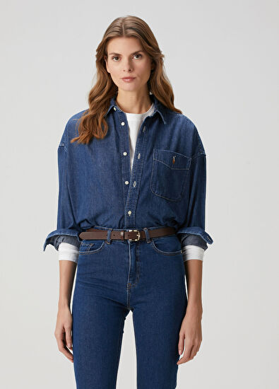 Mavi Denim Gömlek - Görsel 4