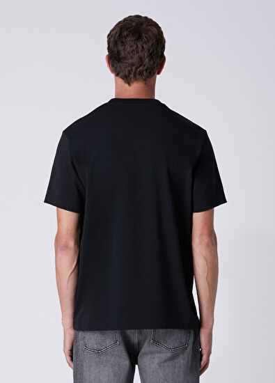 Beymen Club Relax Fit Siyah Zikzak Çizgi Baskılı T-shirt - 5