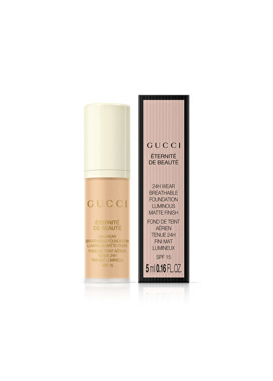 Gucci Mascara Le Magnetisme 01 Ever Black + Illuminateur De Beaute + Mini Lipstick & Mini Foundation Makeup Set - 5