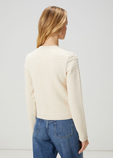 Beymen Club Kırık Beyaz Triko Ceket - 5