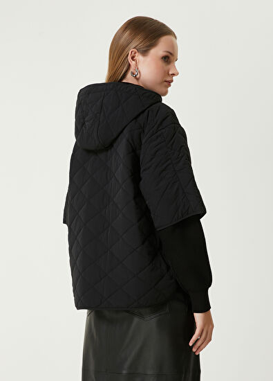 Beymen Club Black Hooded Quilted Coat - 6