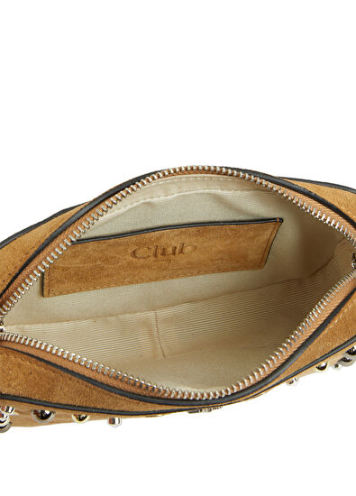 Beymen Club Camel Stud Women's Leather Bag - 5