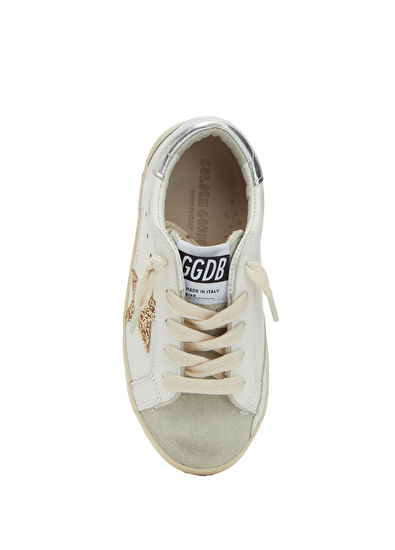 Golden Goose SuperStar Çok Renkli Çocuk Deri Sneaker - 4