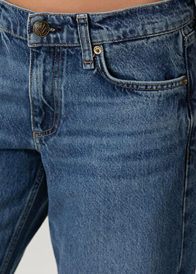 Rag&Bone Saige Relaxed Straight Blue Jeans - 5