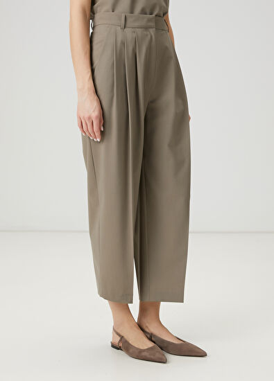 Beymen Club Taupe Pleated Classic Trousers - 3
