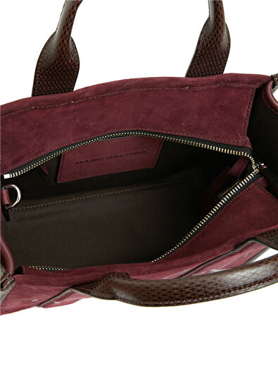 Small Tote Bordo Kadın Deri Alışveriş Çantası - Görsel 6