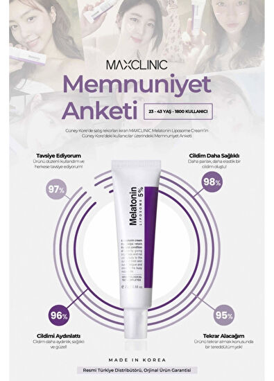 Maxclinic Time Return Cream Tube Yorgun Ciltler İçin Yaşlanma Karşıtı Besleyici Melatonin Gece Kremi 25 gr - 5