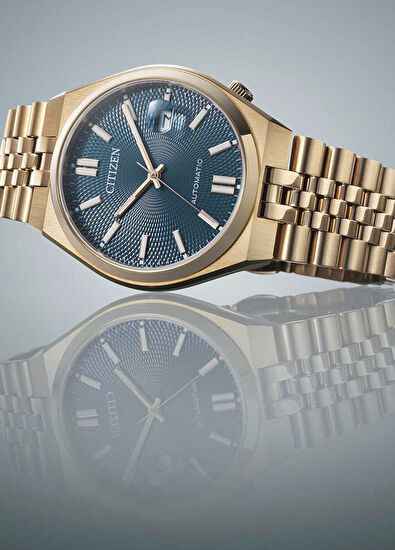 NK0023-57L Gold Metal Erkek Kol Saati - Görsel 6