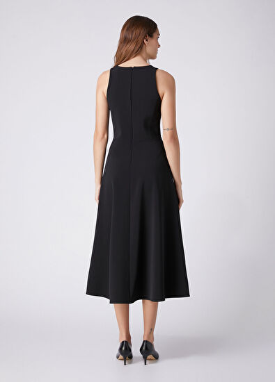 Beymen Club Black Midi Cocktail Dress - 5