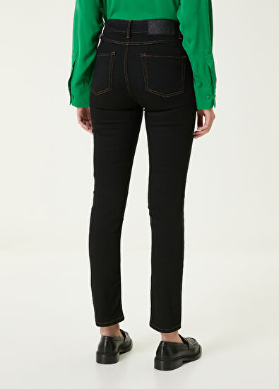 Beymen Club Slim Straight Black Jeans - 5
