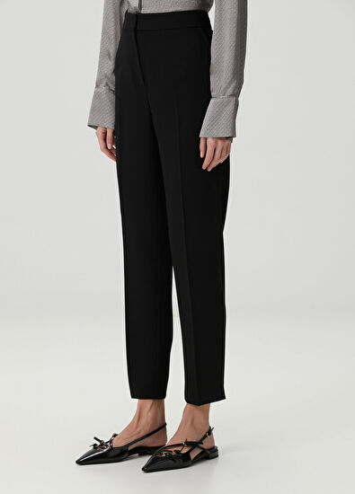 Siyah Krep Pantolon - Görsel 4