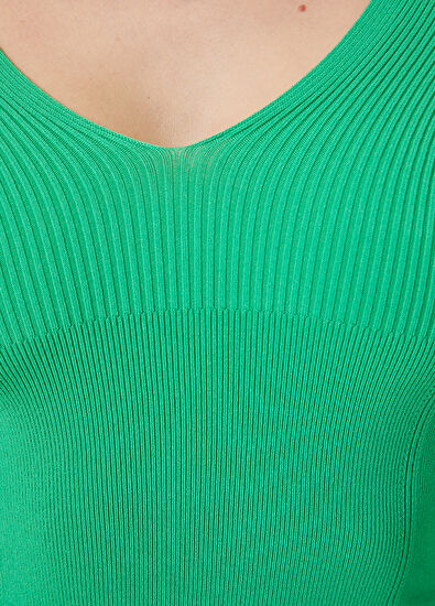 Beymen Club Yeşil V Yaka Ribli Atlet - 5