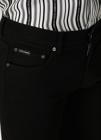 Dolce&Gabbana Siyah Jean Pantolon - 4