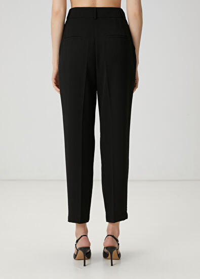Beymen Club Black Crepe Carrot Pants - 4