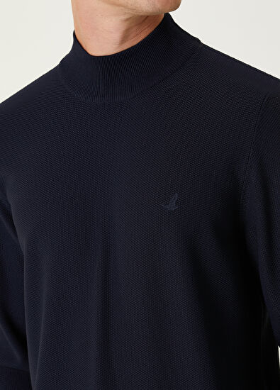 Beymen Club Navy Blue Half Turtleneck Sweater - 6