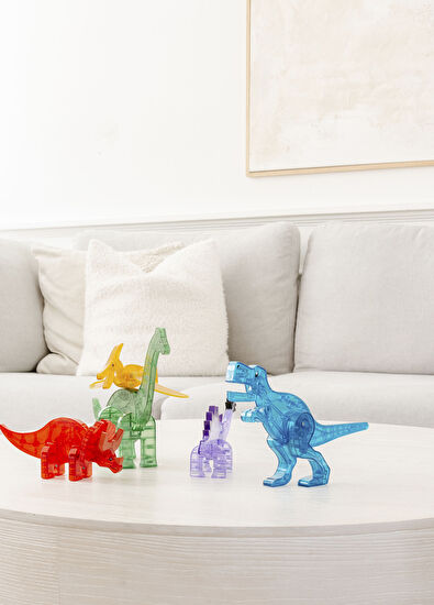 Magna-Tiles 5 Parça Oyuncak Dinozor Seti - 4