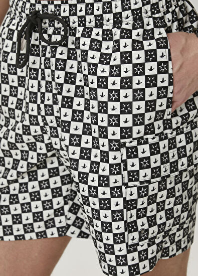 Beymen Club Black Goose Printed Swimsuit - 5