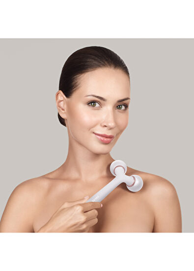 Geske Sonic Facial & Body Roller Beyaz Titreşimli Roller Yüz ve Vücut Şekillendirici Bakım Cihazı - 5
