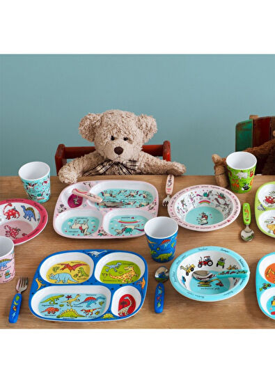 Tyrrell Katz Trains Melamin Çocuk Mama Kasesi - 4