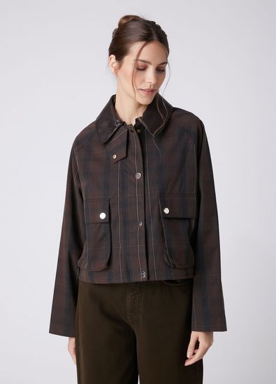 Beymen Club Dark Brown Plaid Jacket - 5
