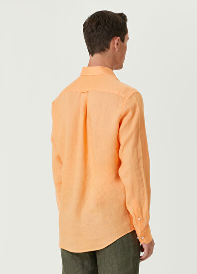 Beymen Club Comfort Fit Somon Keten Gömlek - 5