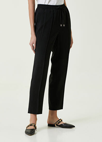 Beymen Club Black Ribbed Pajama Pants - 3