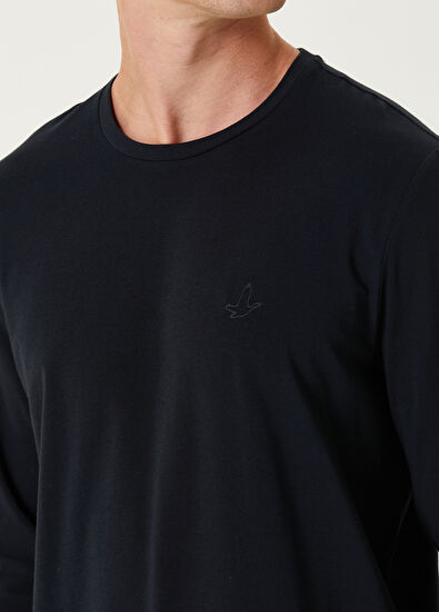 Lacivert Uzun Kollu T-shirt Beymen Club Lacivert Uzun Kollu T-shirt - 6