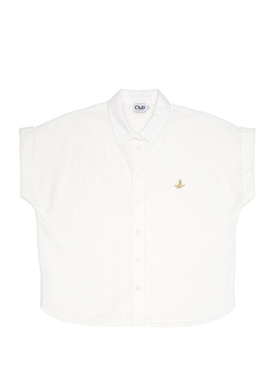 Beymen Club Off-White Short Sleeve Pique Shirt - 7