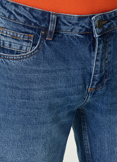 Beymen Club Straight Fit Açık Mavi Jean Pantolon - 4